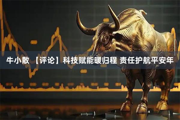 牛小散 【评论】科技赋能暖归程 责任护航平安年