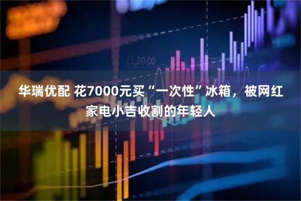 华瑞优配 花7000元买“一次性”冰箱，被网红家电小吉收割的年轻人
