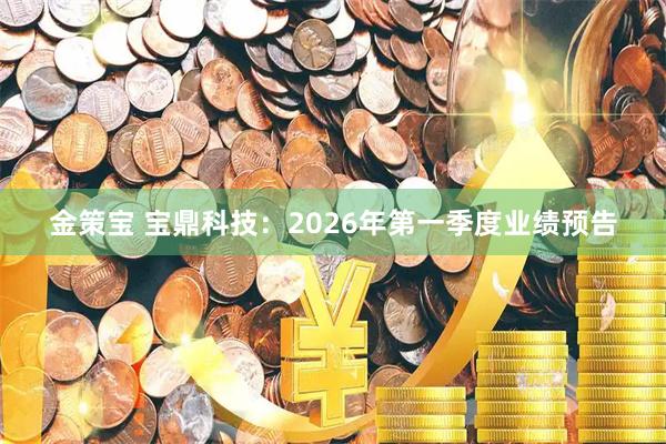 金策宝 宝鼎科技：2026年第一季度业绩预告