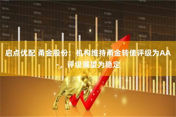 启点优配 甬金股份：机构维持甬金转债评级为AA-，评级展望为稳定