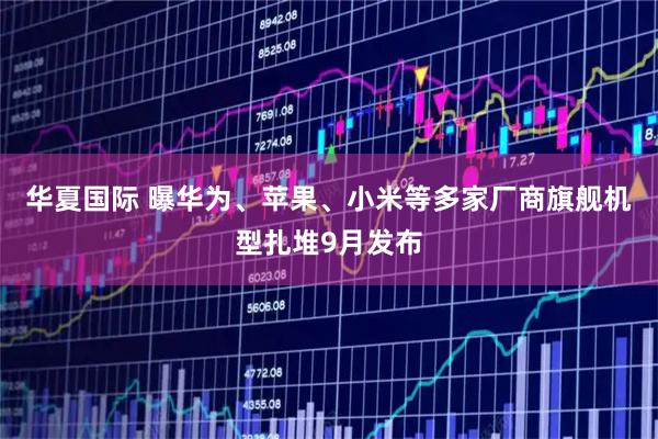 华夏国际 曝华为、苹果、小米等多家厂商旗舰机型扎堆9月发布