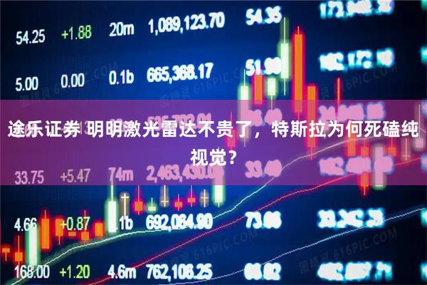 途乐证券 明明激光雷达不贵了，特斯拉为何死磕纯视觉？